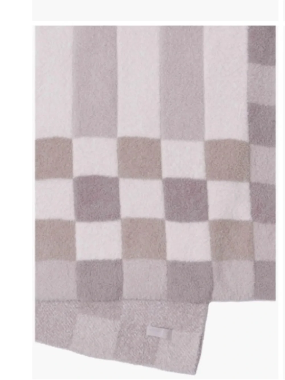 Barefoot Dreams® CozyChic Checkerboard Throw Blanket Faded Rose Multi, DISPLAY